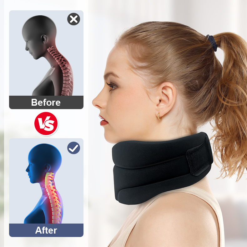 Neck Support - Soft Cervical Collar & Neck Support Brace for Pressure Relief
