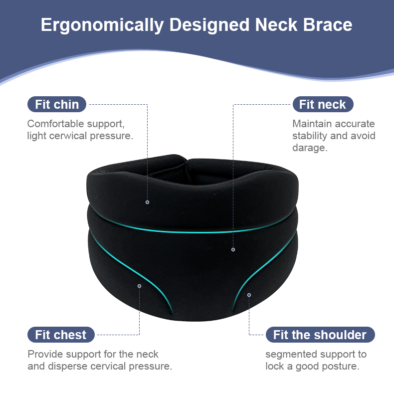Neck Support - Soft Cervical Collar & Neck Support Brace for Pressure Relief