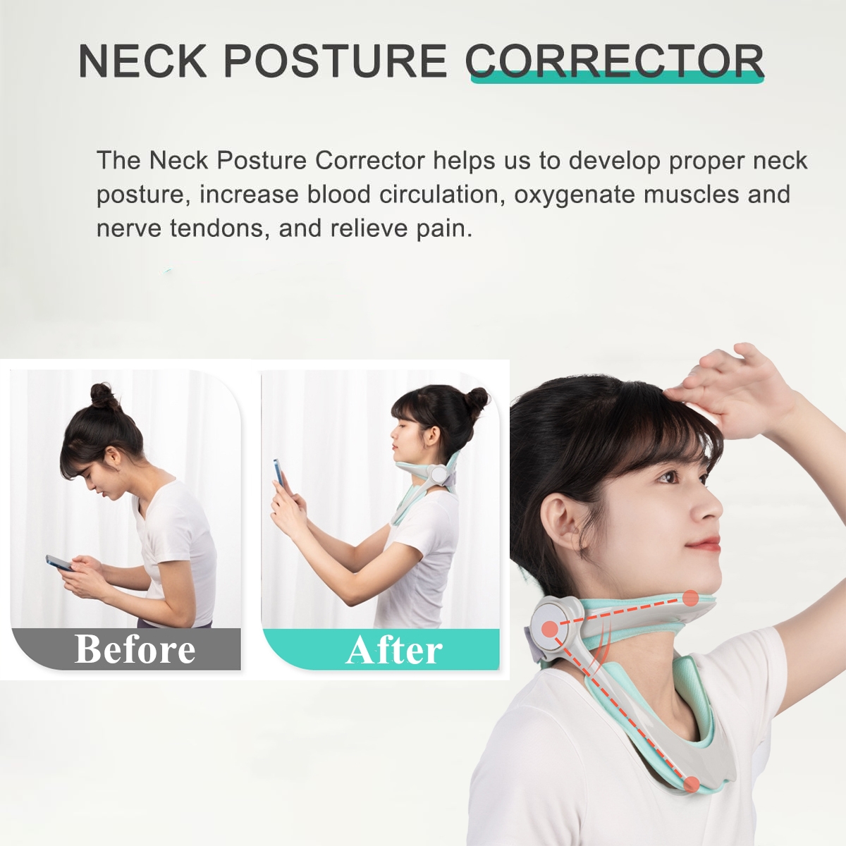 Neck Support: Ideal for Neck Posture Correction, Traction, and Relieving Neck Pain