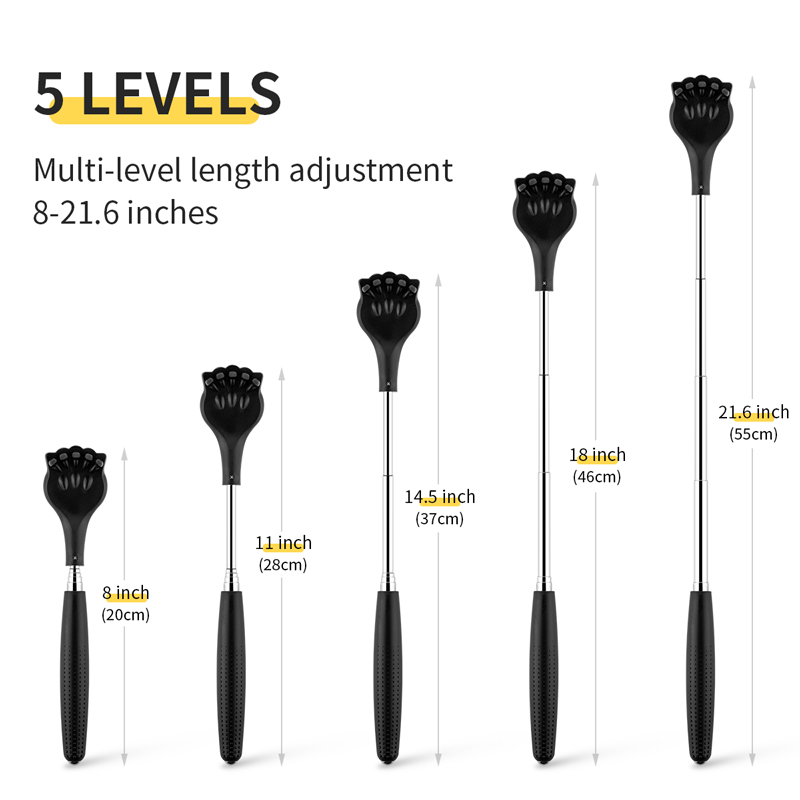 Back Scratcher: Telescoping, Retractable for Back Massage and Itch Relief