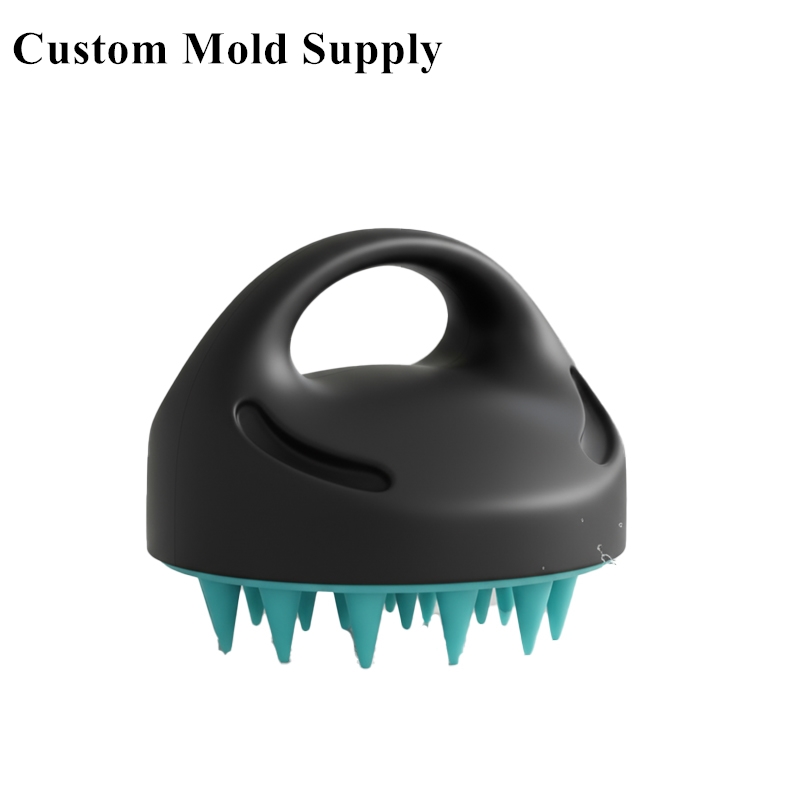 Custom Hair Shampoo Brush - Ideal Silicone Scalp Massager with Self - Cleaning Feature